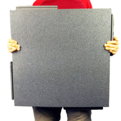2x2 thick rubber mats for roof top or outdoor settings thumbnail