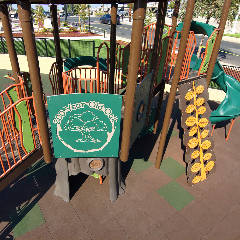 Sterling Playground Tile 3.25 Inch Solid Colors Playground green and brown