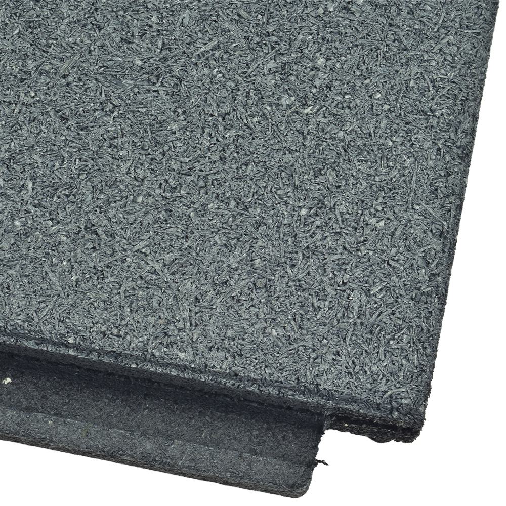 Sterling Roof Top Tile 2 Inch Gray 2 tiles close up of corner