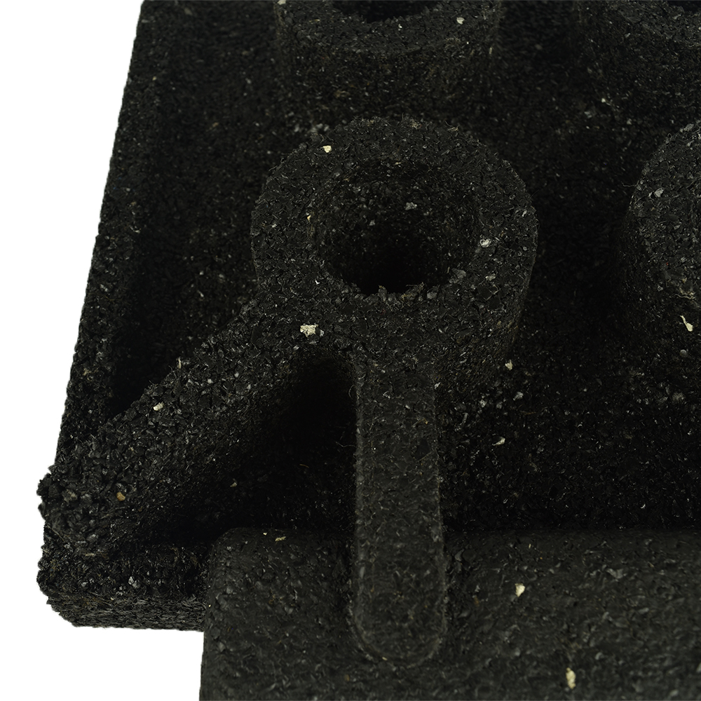 Sterling Walkway Pad Roof Top Black 2 Inch x 2x2 Ft. bottom view of tile