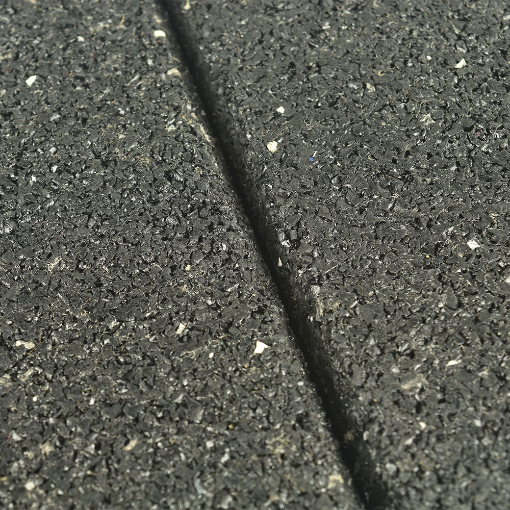Sterling Walkway Pad Roof Top Black 2 Inch x 2x2 Ft. two tiles connected together