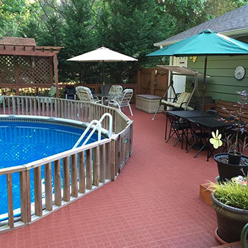 pool cabana floor tile
