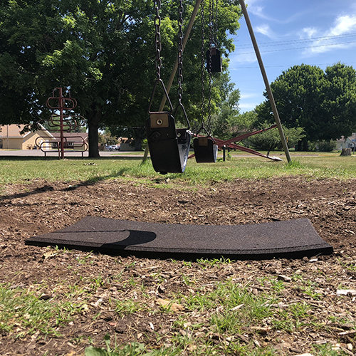 swing safety mats for playgrounds