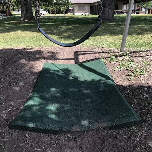 rubber playground swing mats