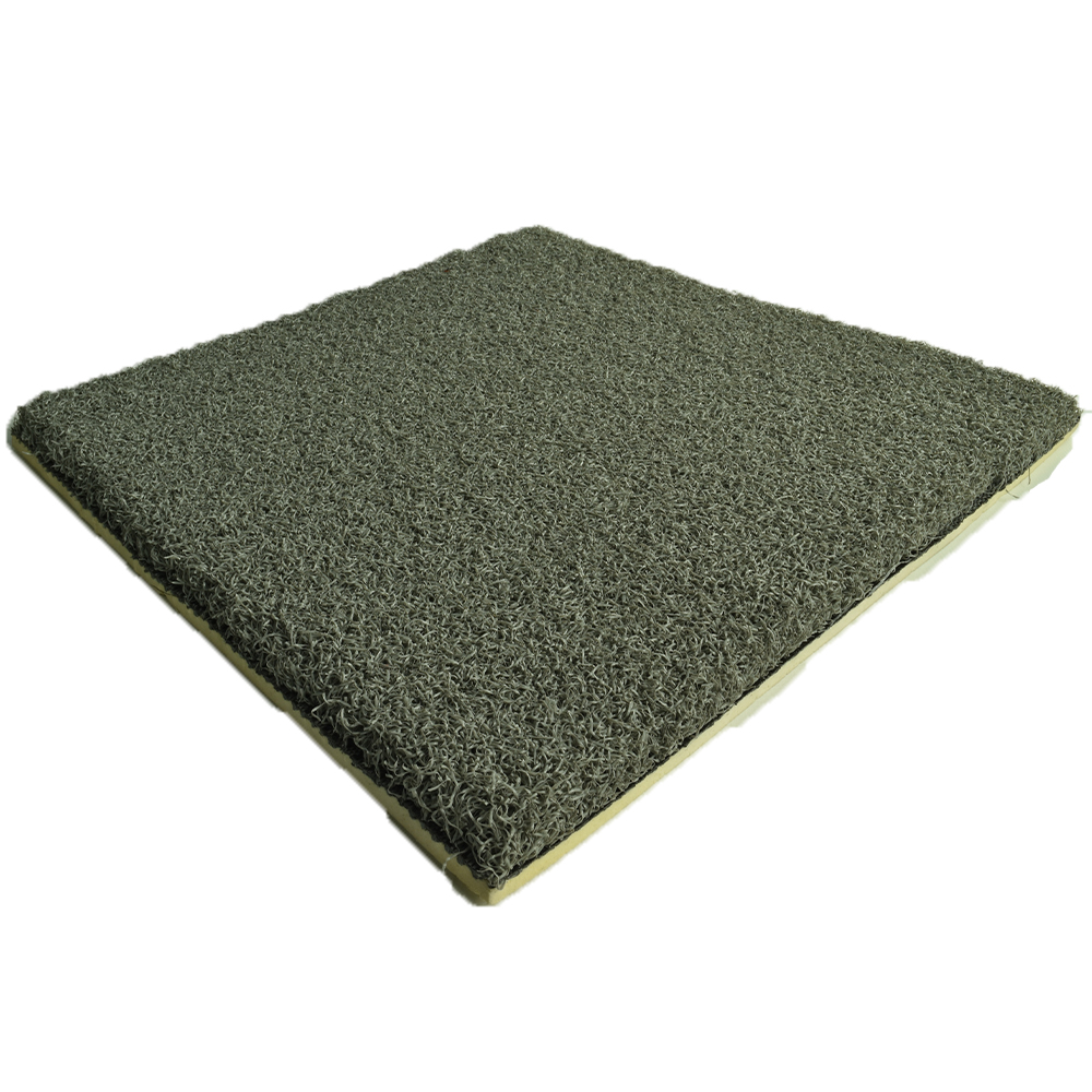 Gray Greatmats Gym Turf Value Top angle