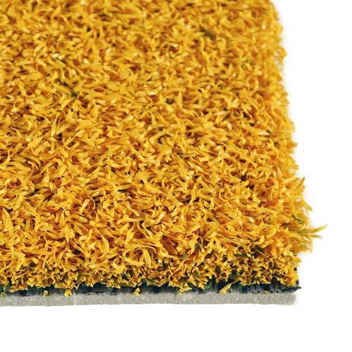 yellow gym turf