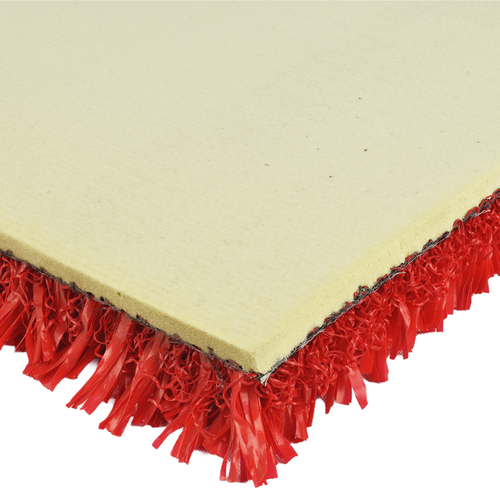 Gym Turf Red Foam Bottom