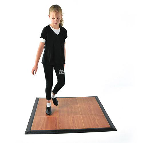 Greatmats Tap Dance Floor Kit | 4x4 ft x 5/8 inch | Tap Dance Flooring Tiles | with Borders | Easy DIY Portable Dance Flooring | Various Wood Colors