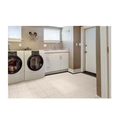 TechFloor Standard with Raised Squares Floor Tile Shown in a Laundry Room