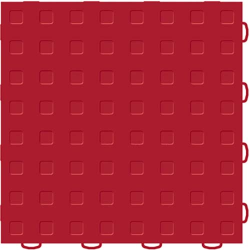 TechFloor Standard with Raised Squares in Red