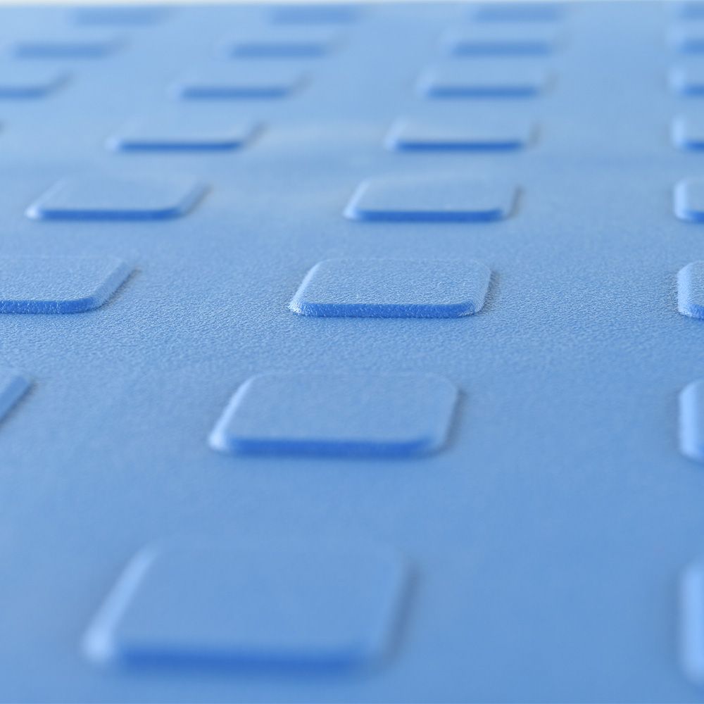 TechFloor Standard with Raised Squares Floor Tile surface closeup