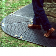 Temporary Walkway or Sidewalk Corner Black thumbnail