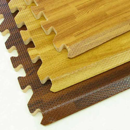 Faux Wood Grain Floor Tiles for Trade Shows 5/8'' Thickness
