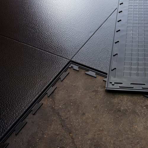 interlocking tuff seal black pvc flooring tiles