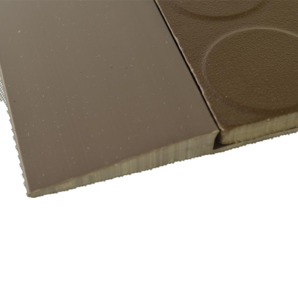 Tuff Seal Reducer Strip per LF chocolate colored border and tile