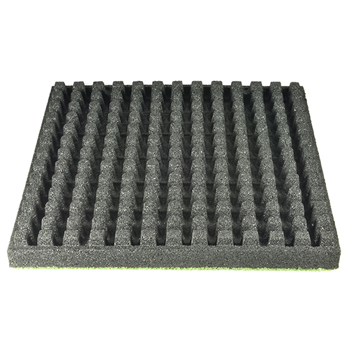 View of RageTurf dBTile 24 x 24 inch x 2.5 Inch back