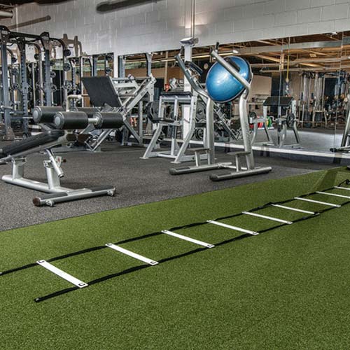 Indoor gym turf 8mm thickness rubber backed