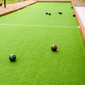 bocce ball turf court field