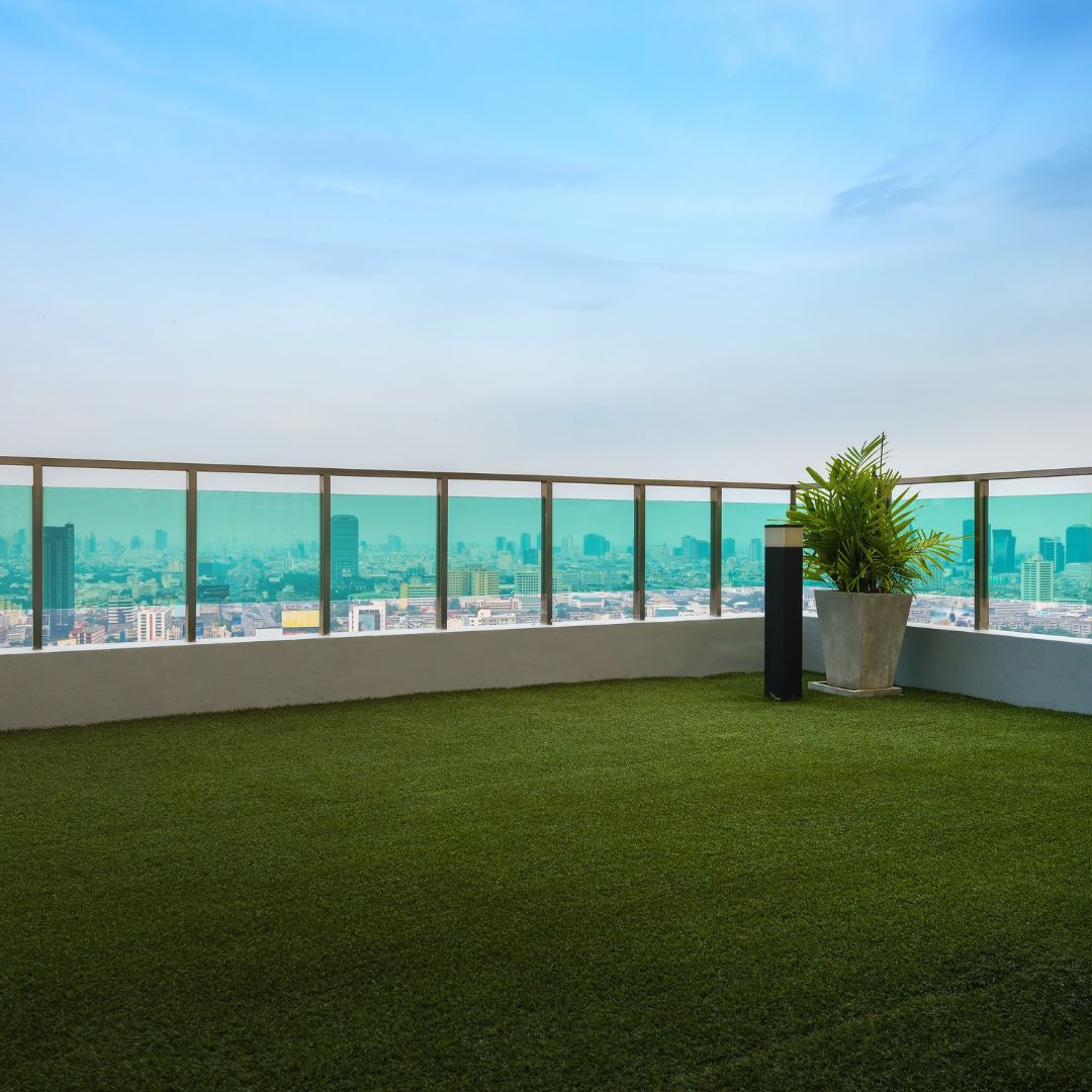 artificial turf on roof deck