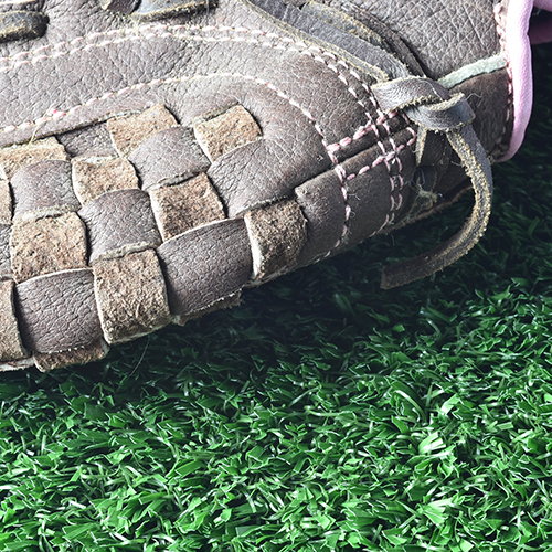 Outdoor artificial grass turf for softball practice