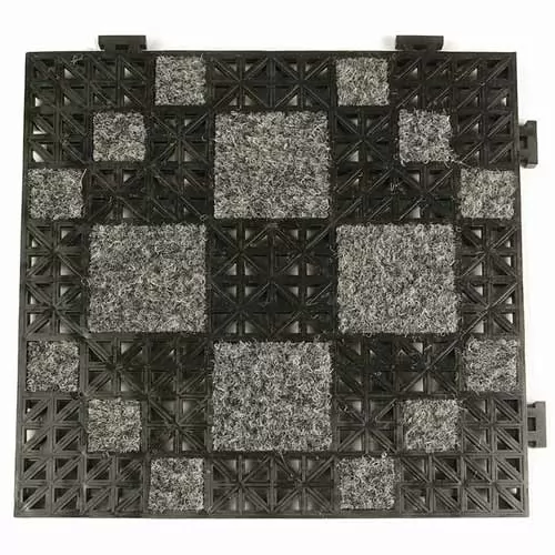 Geo Carpet Tile 1/2 Inch Black.