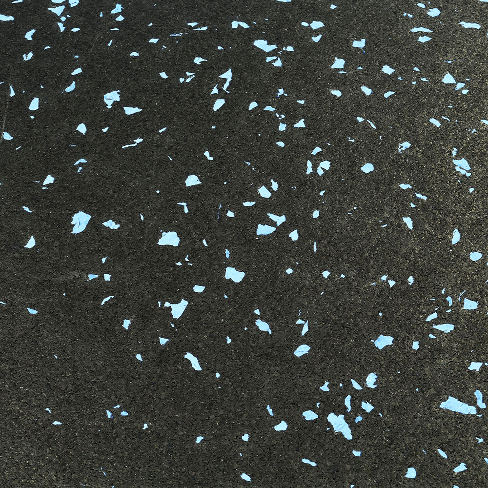 Survivor Rubber Tile Interlocking 2x2 Ft x 1/4 Inch Big Chip 20% Color blue full.