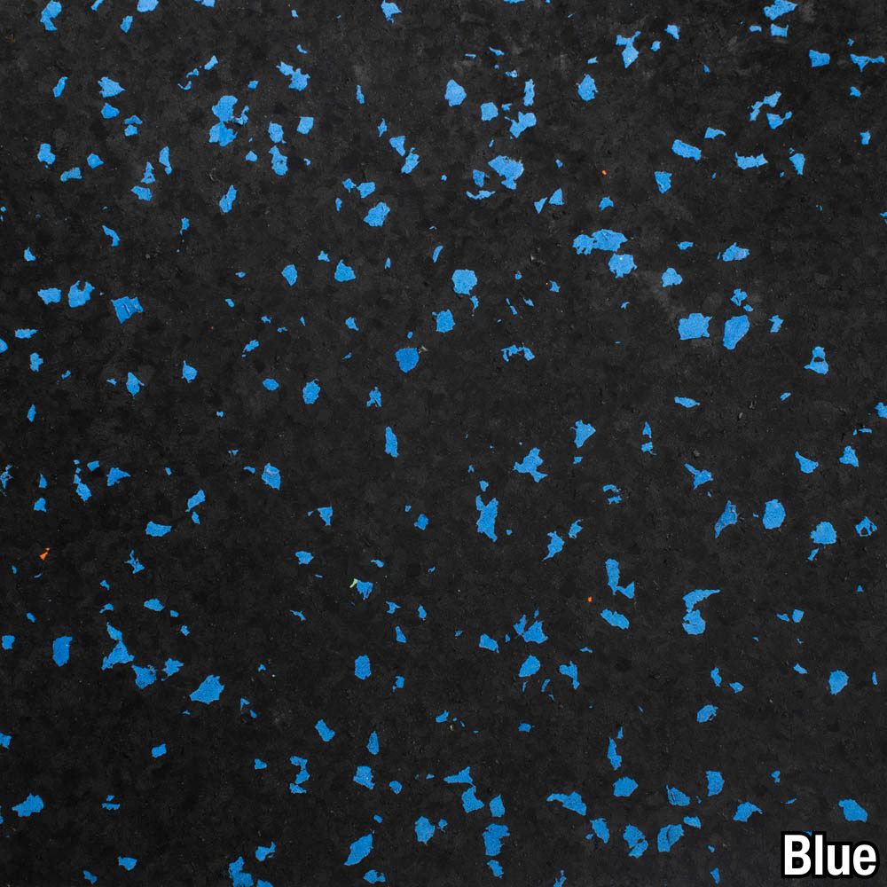 Rubber Tile Interlocking 2x2 Ft 1/2 Inch 10% Color blue-109