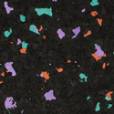 Rubber Tile Interlocking 10% Color CrossTrain Custom 3/8 Inch x 2x2 Ft. Pacific brick-red-purple-teal swatch