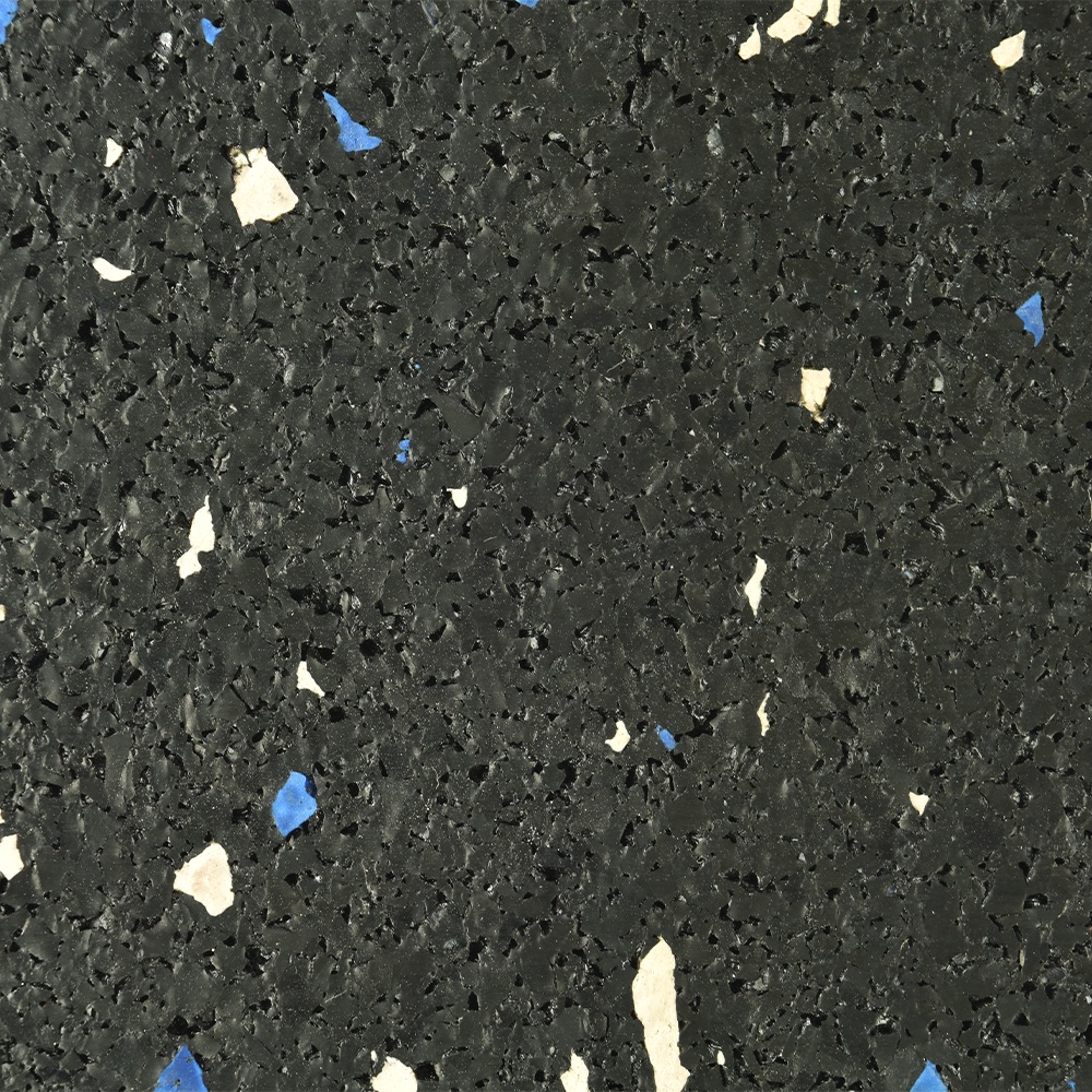 Rolled Rubber Pacific 1/4 Inch 10% Color CrossTrain Per SF BlueWhite Closeup