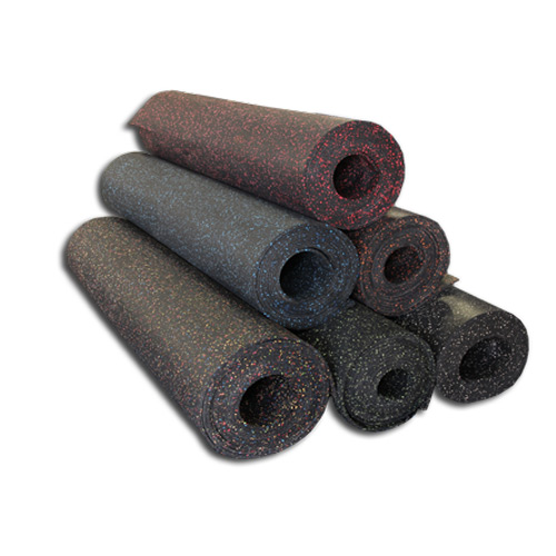 Rolled Rubber Flooring - 1/8 Thick Recycled Rubber