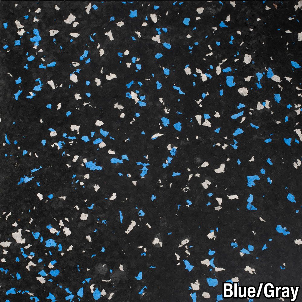 Blue Gray Rolled Rubber Pacific 1/2 Inch 10% Color CrossTrain Per SF