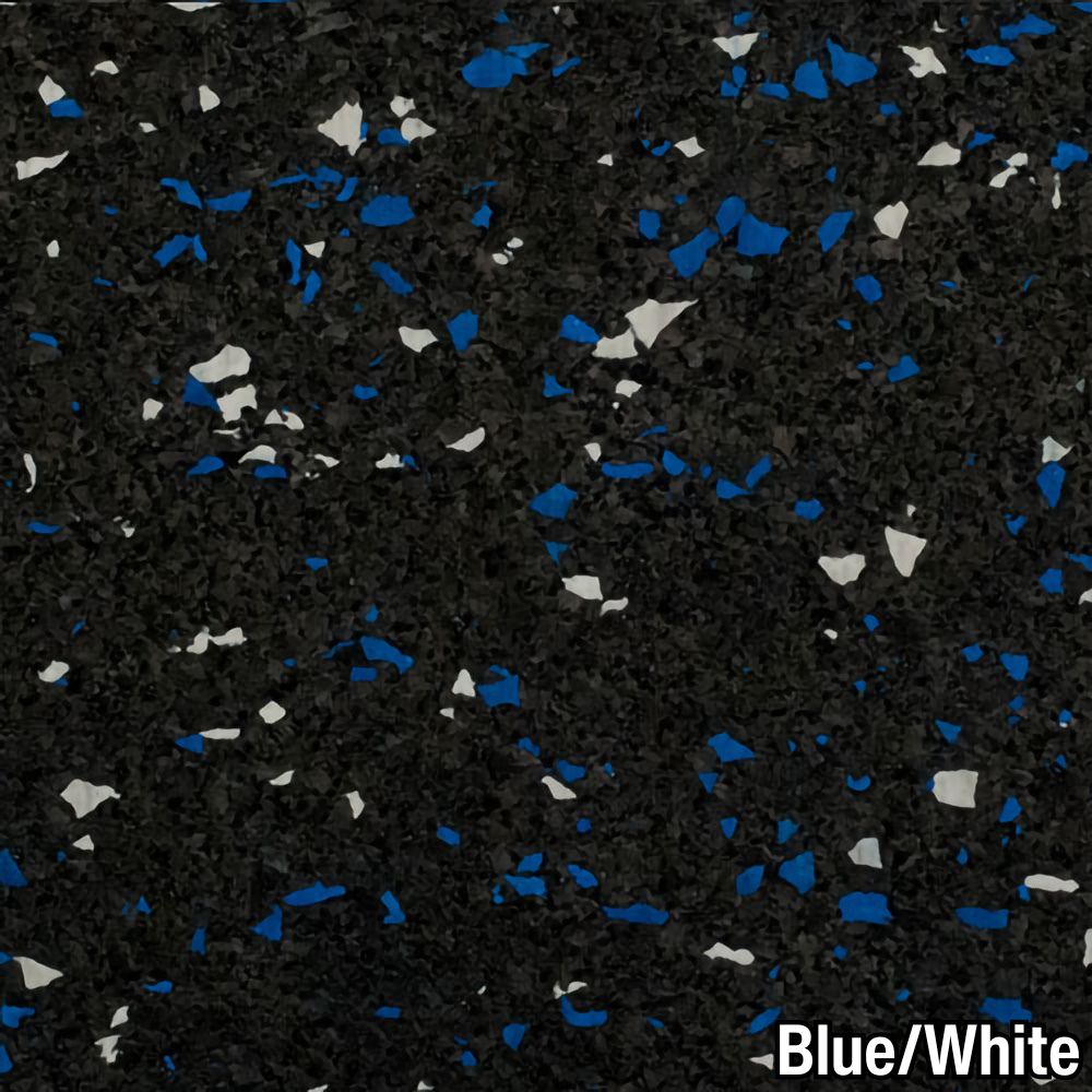 Blue/White close-up Straight Edge Tile 10% Color CrossTrain 3/8 Inch