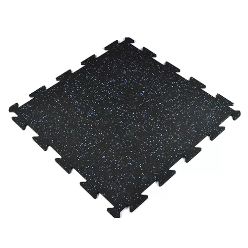 Angle Full Rubber Tile Interlocks with Borders 8mm 10% Color Pacific