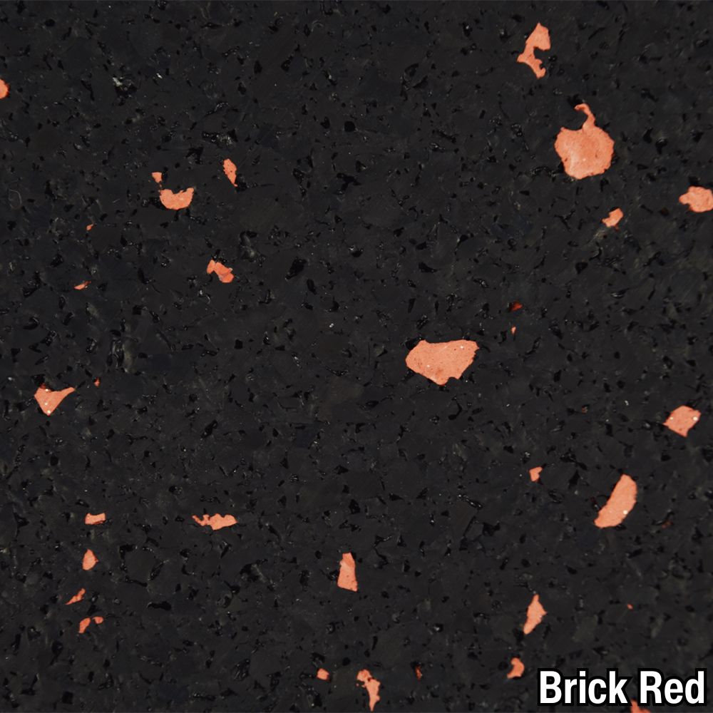 Rolled Rubber 1/2 Inch 10% Color Pacific Per SF Brick Red