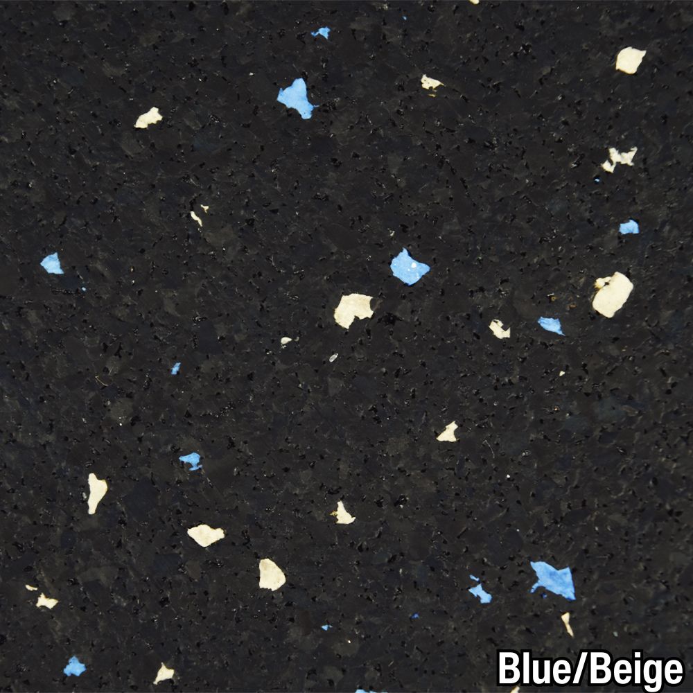 Blue Beige Rolled Rubber Pacific 8 mm 10% Color CrossTrain closeup