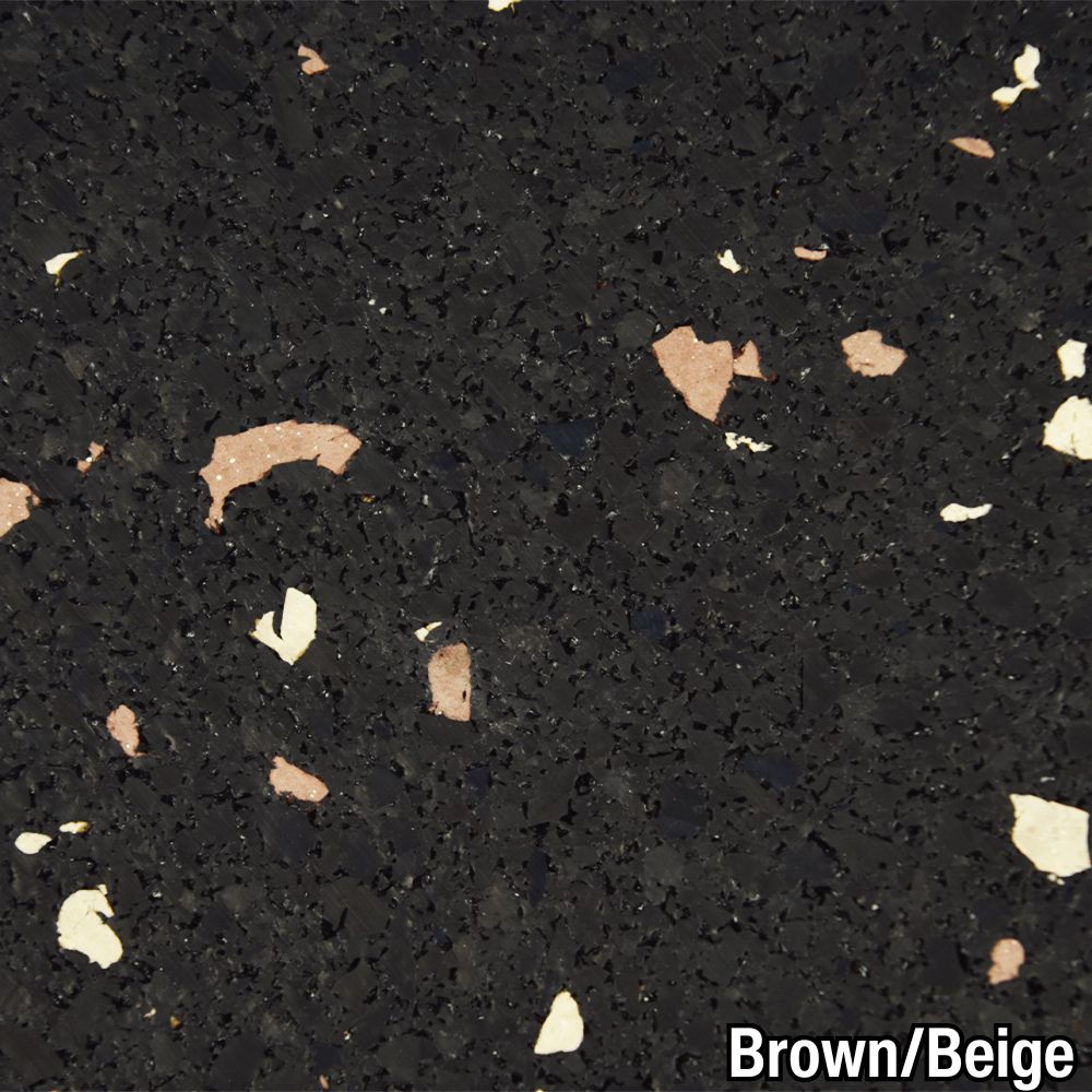 Brown Beige Rolled Rubber Pacific 8 mm 10% Color CrossTrain closeup