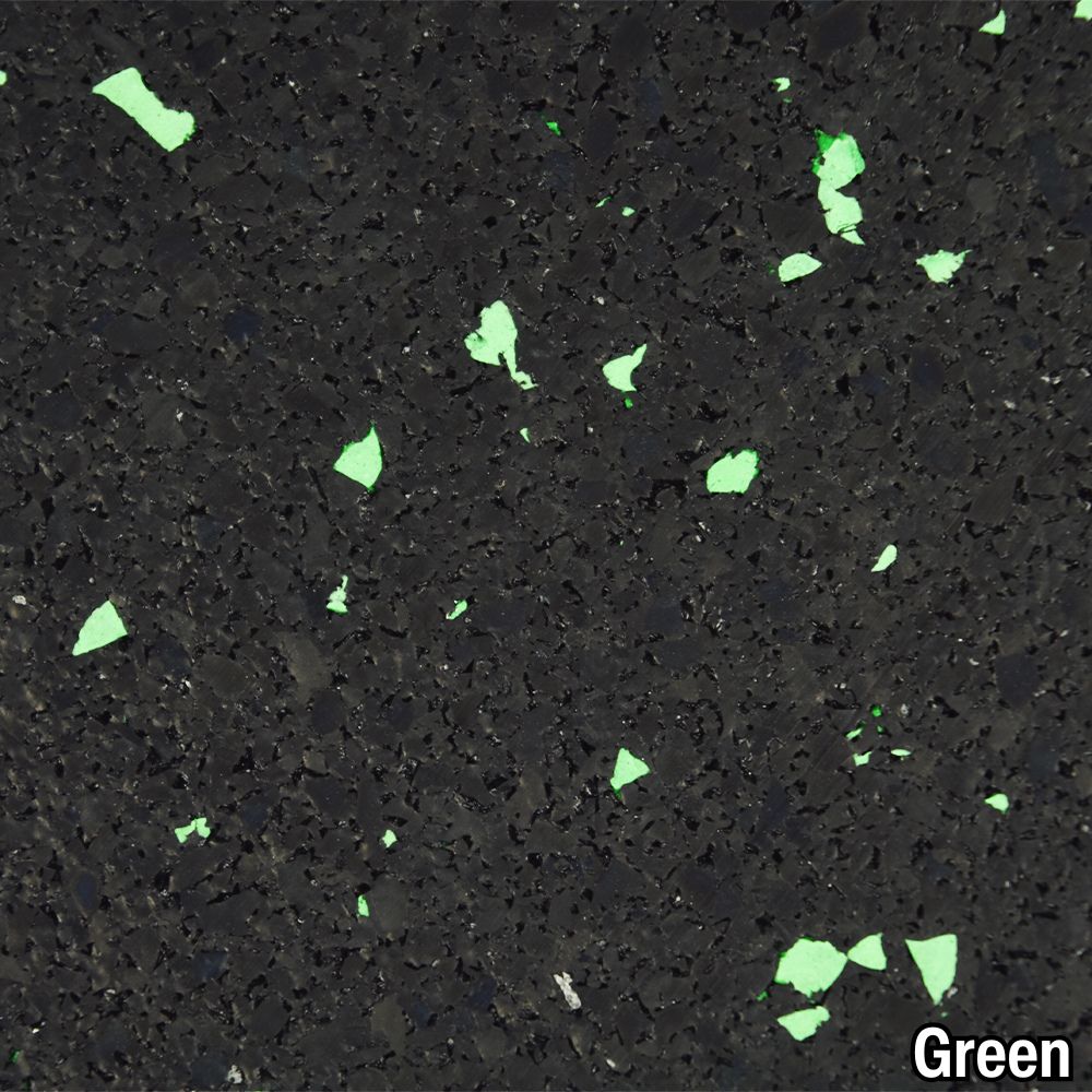 Rolled Rubber 1/2 Inch 10% Color Pacific Per SF Green