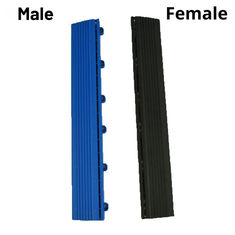 VersaCourt Active Outdoor Court Edge Reducer 5/8 Inch x 2.5x15.75 Inches Pack of 10 labeled