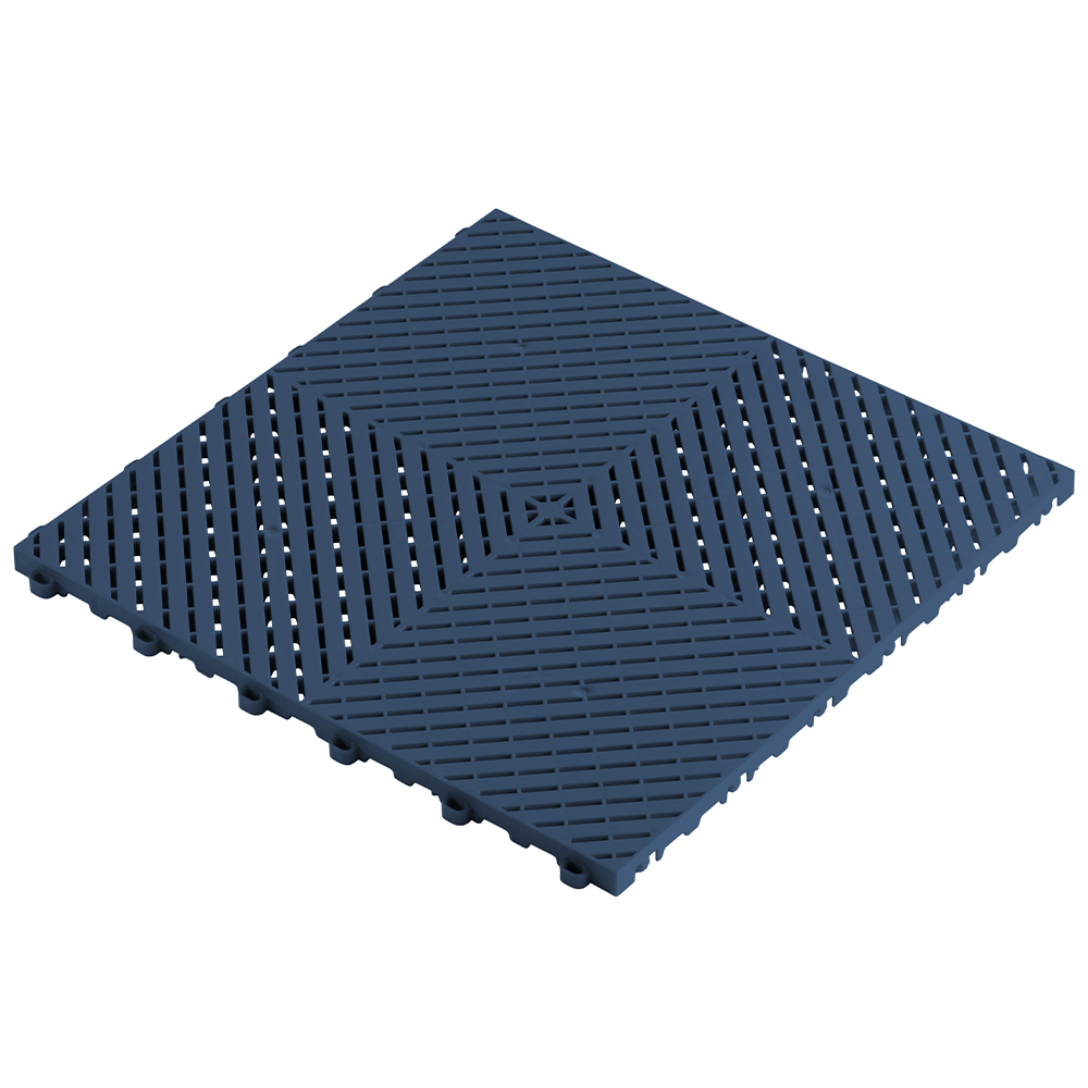 Navy blue VersaCourt Active Outdoor Court Tile 5/8 Inch 15.75x15.75 Inches