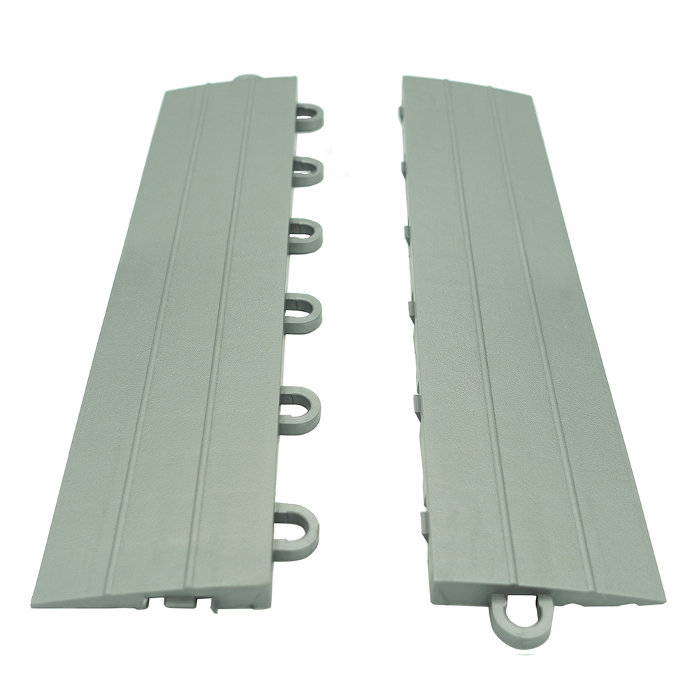 versacourt boast outdoor court edge reducers in gray color