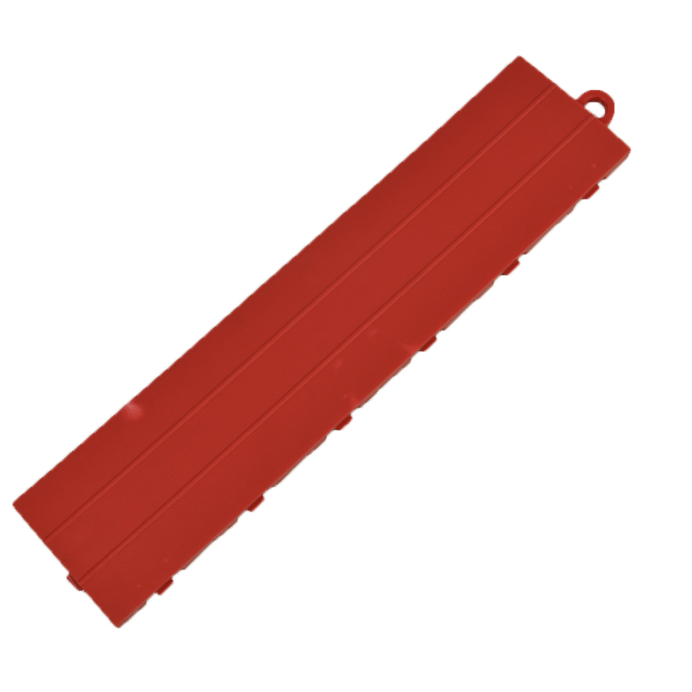 VersaCourt Boost Outdoor Court Edge Reducer 1/2 Inch x 2x12 Inches Pack of 10 male border in red
