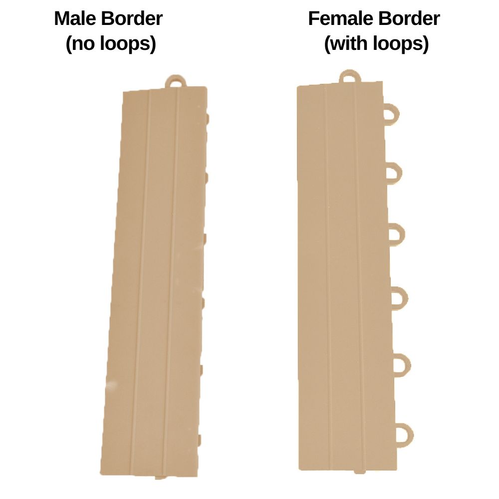versacourt boast outdoor court edge reducers in sand color