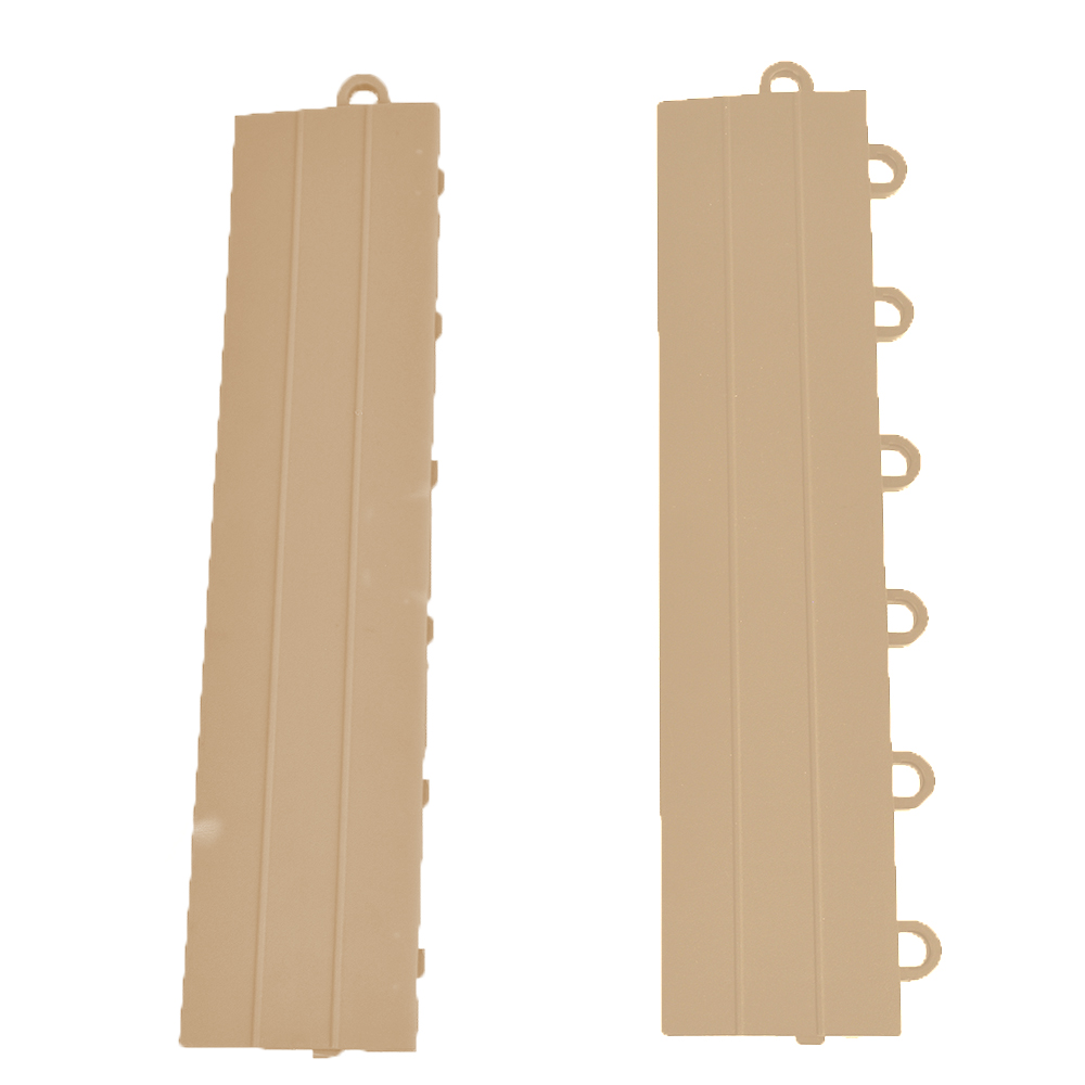 VersaCourt Pro Wood Grain Court Tile Edge Reducer 1/2 Inch x 2.75x12 Inches Pack of 10 in sand