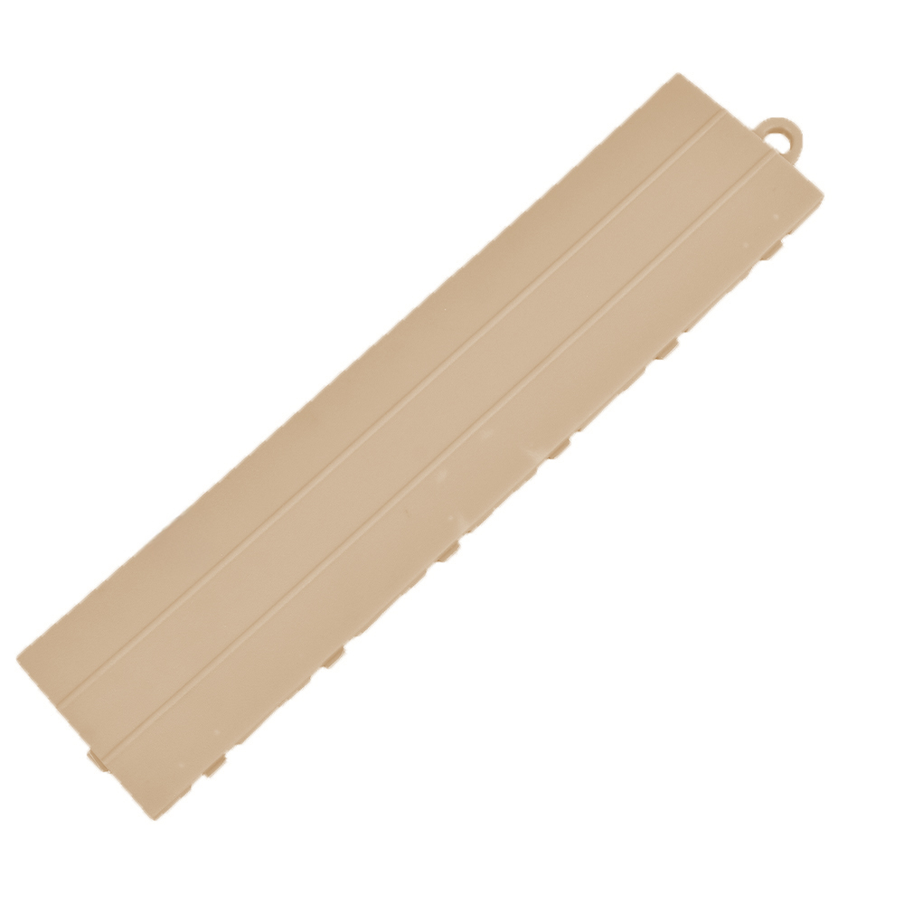 Sand male border for VersaCourt Pro Wood Grain Court Tile Edge Reducer 1/2 Inch x 2.75x12 Inches Pack of 10