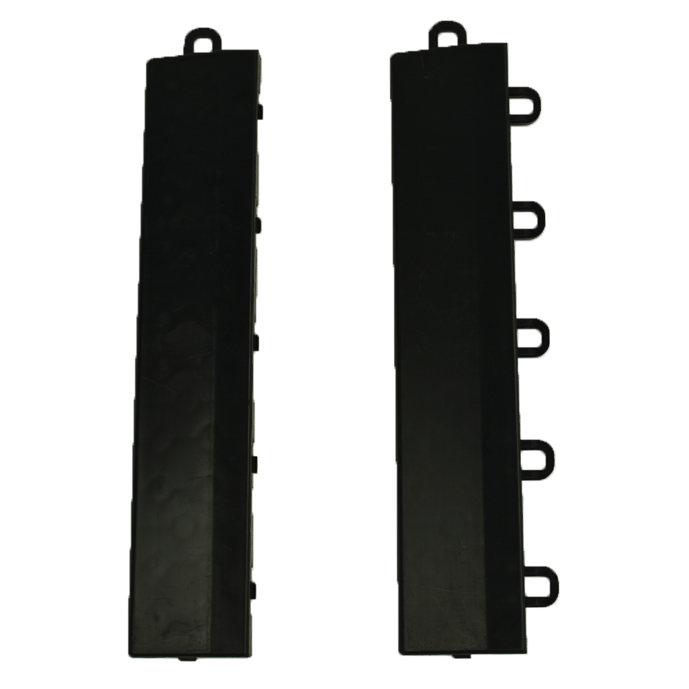 VersaCourt Compete Indoor Court Edge Reducer 1/2 Inch x 10 Inches Pack of 10 Male and Female in black