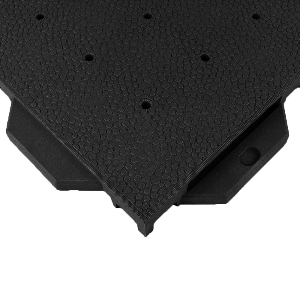 VersaCourt Outdoor Court Foundation Panel 1.25 Inch 30x30 Inches in black corner