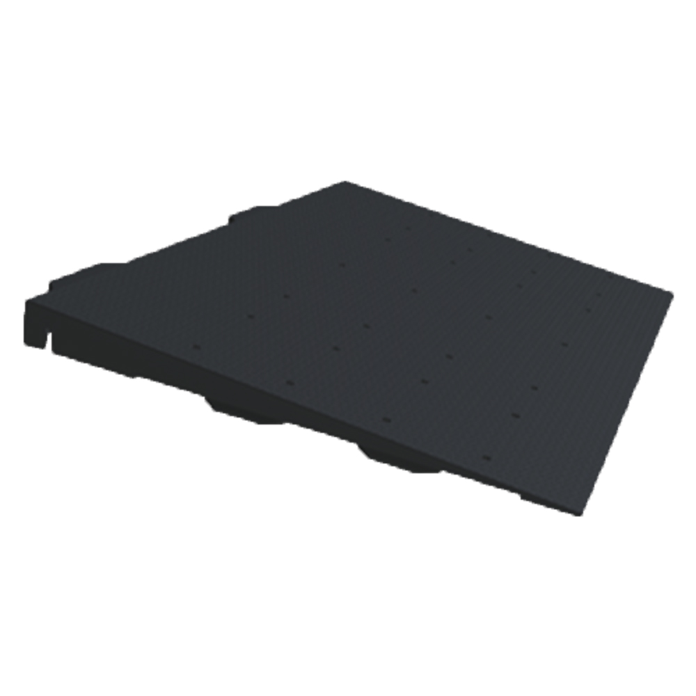 VersaCourt Outdoor Court Foundation ADA Finish Edge Reducer 1.25 Inch x 16.5x28 Inches end view