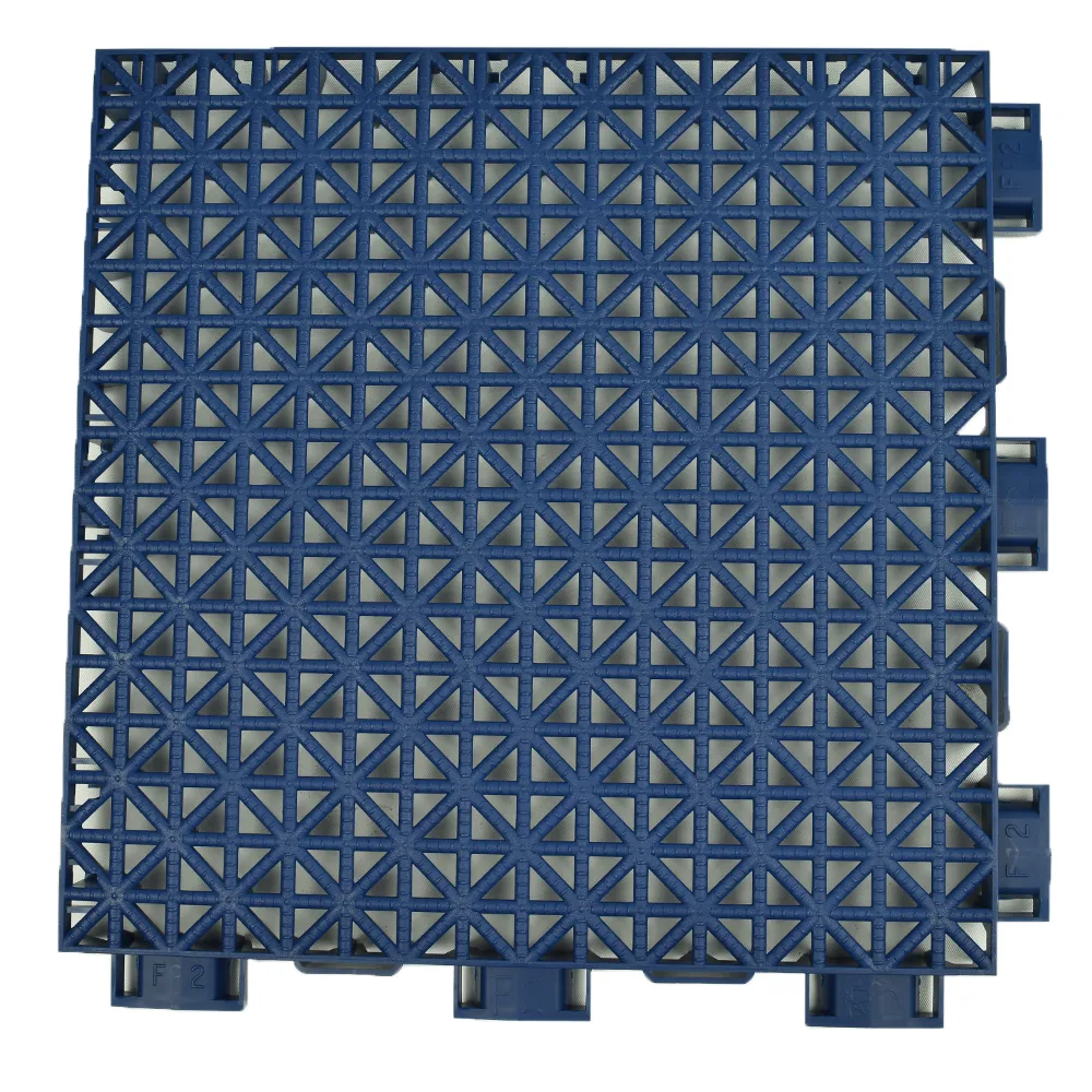 blue game court tile for tennis