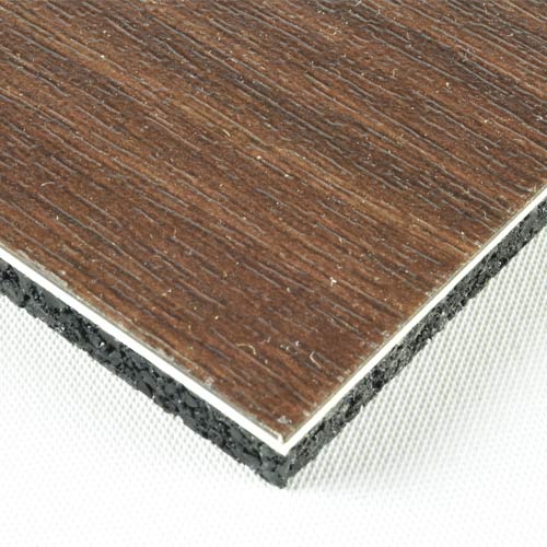 Rubber based vinyl flooring that looks like wood