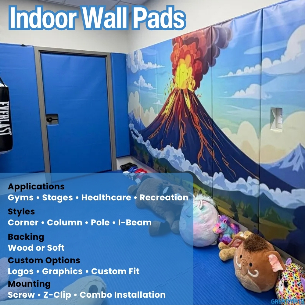 custom wall padding options infographic